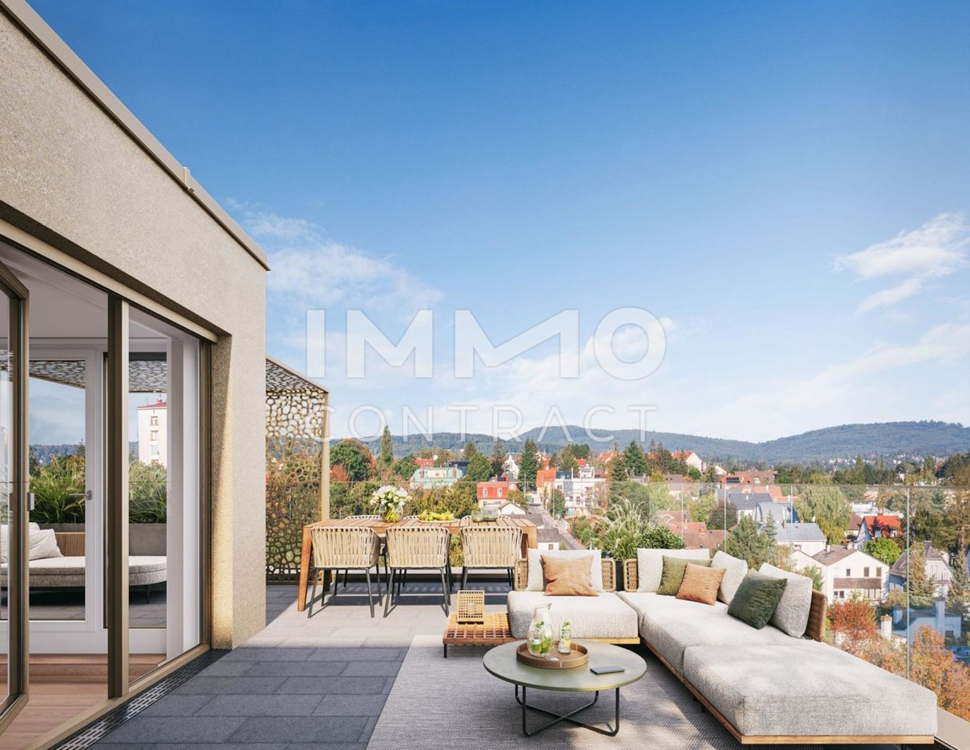 Geräumige Zweimmer-Wohnung mit TOP-Terrasse im Dachgeschoß (Neubau, Erstbezug) - PROVISIONSFREI
