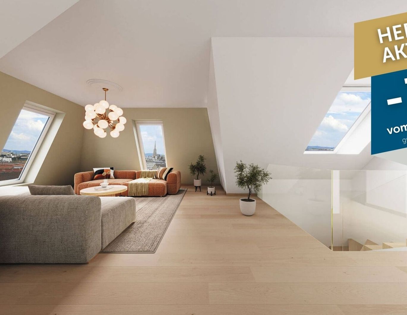 Luxuriöse 5-Zimmer-Maisonette mit Terrasse | Dachgeschosswohnung Wien 1030