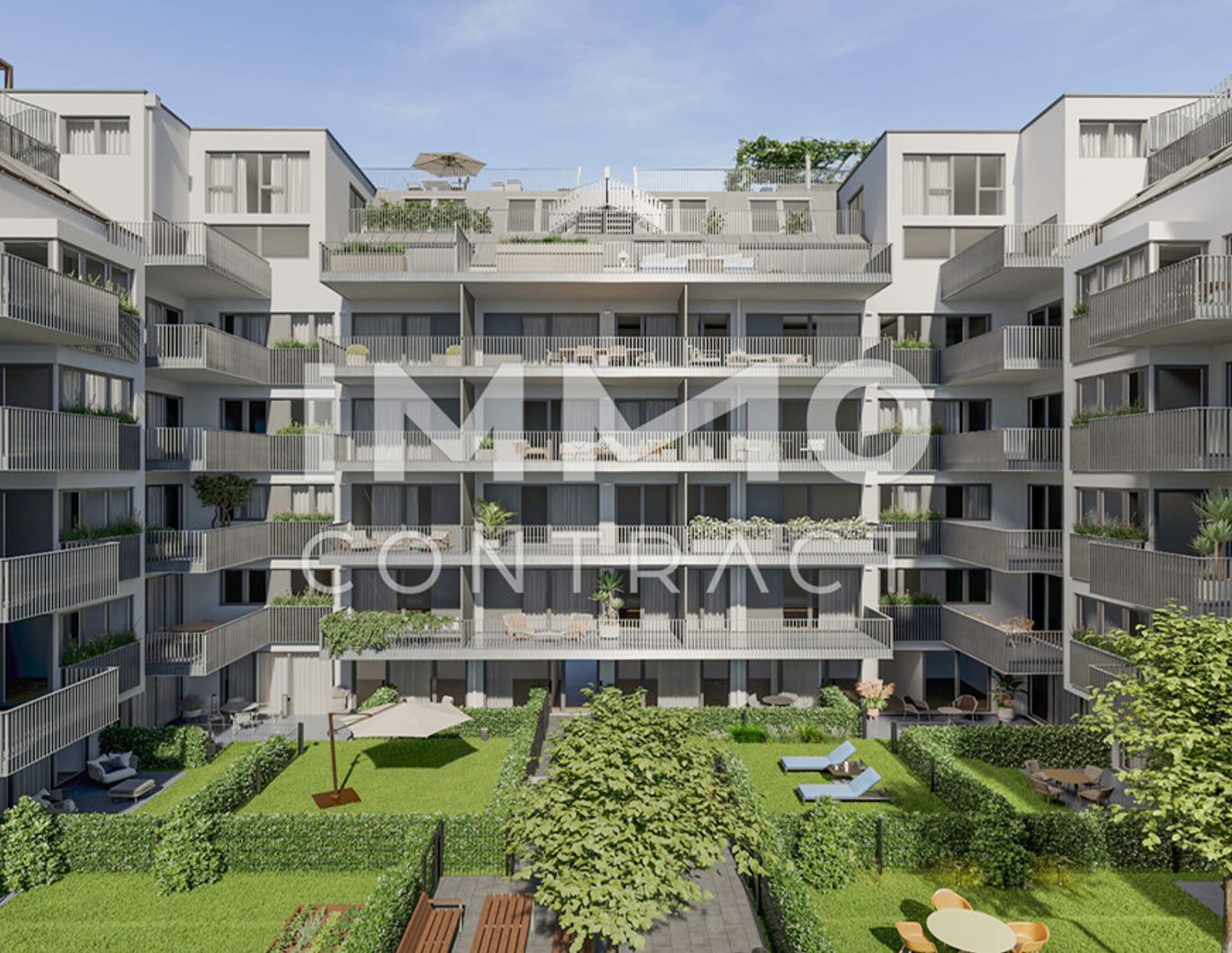 Entzückendes Studio mit Grünblick, Neubau-Erstbezug