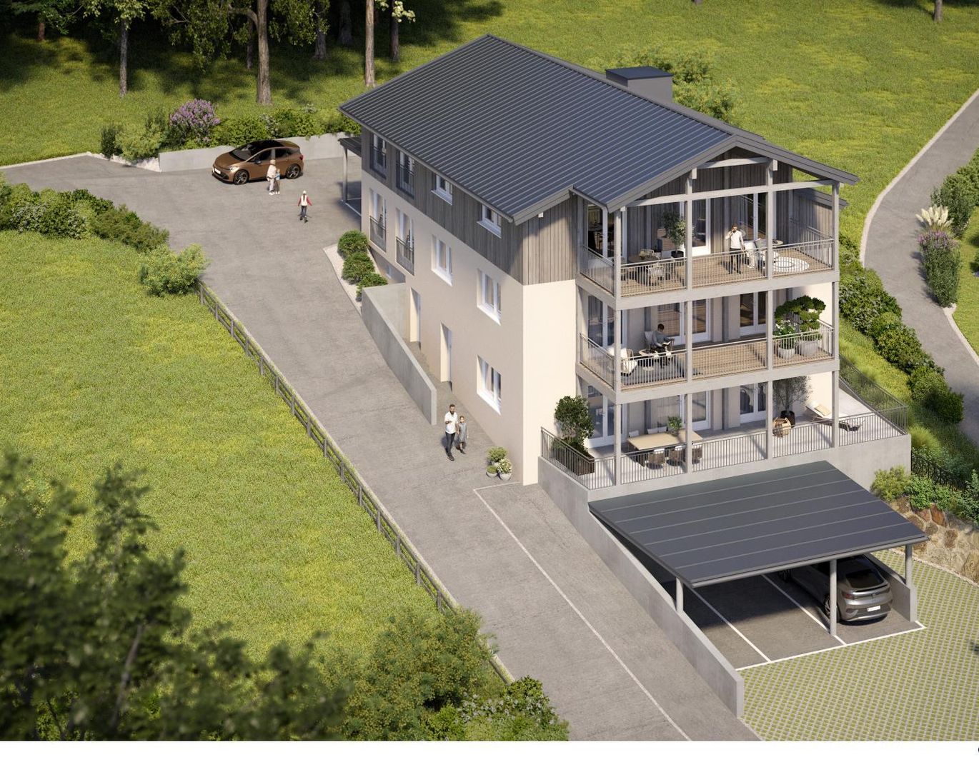 SEE- UND GEBIRGSBLICK! Großzügige 3-Zimmer Eigentumswohnung in Altmünster - Projekt 