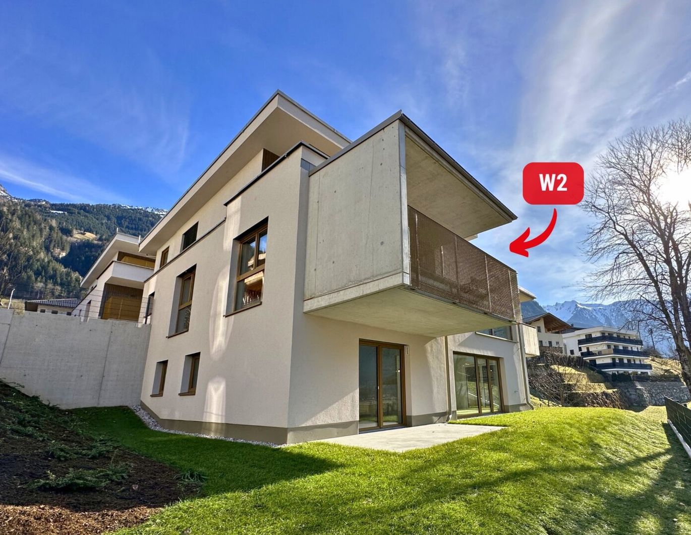 Neubau 2-Zimmer-Wohnung mit toller Terrasse und Bergblick