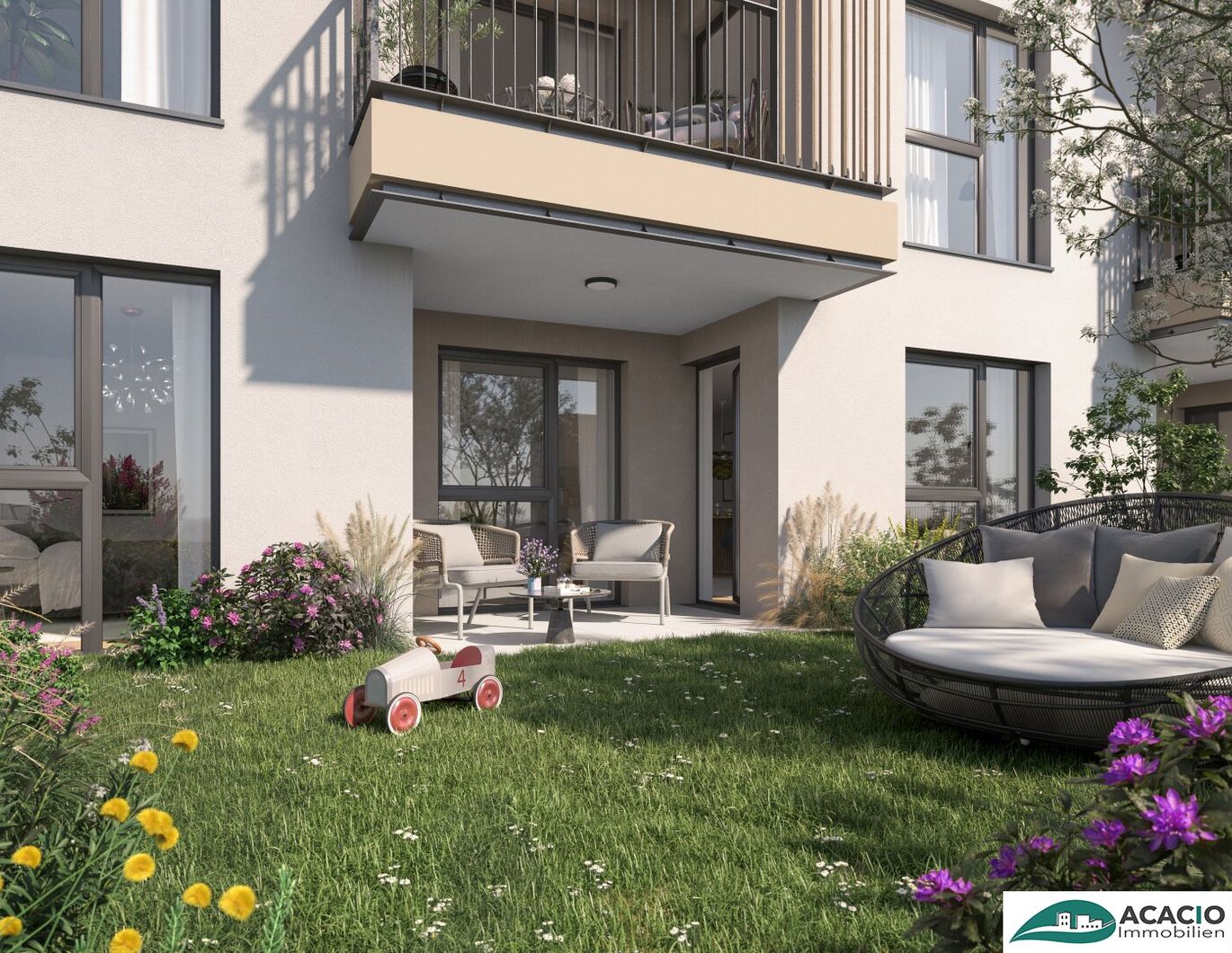 ***SCHNELL ZUSCHLAGEN: wunderschöne 3-Zimmer-Gartenwohnung - leistbarer Neubau Nähe St.Pölten / Wohnpark Ober-Grafendorf - ökologisch, hochmodern, ausgezeichnet ***