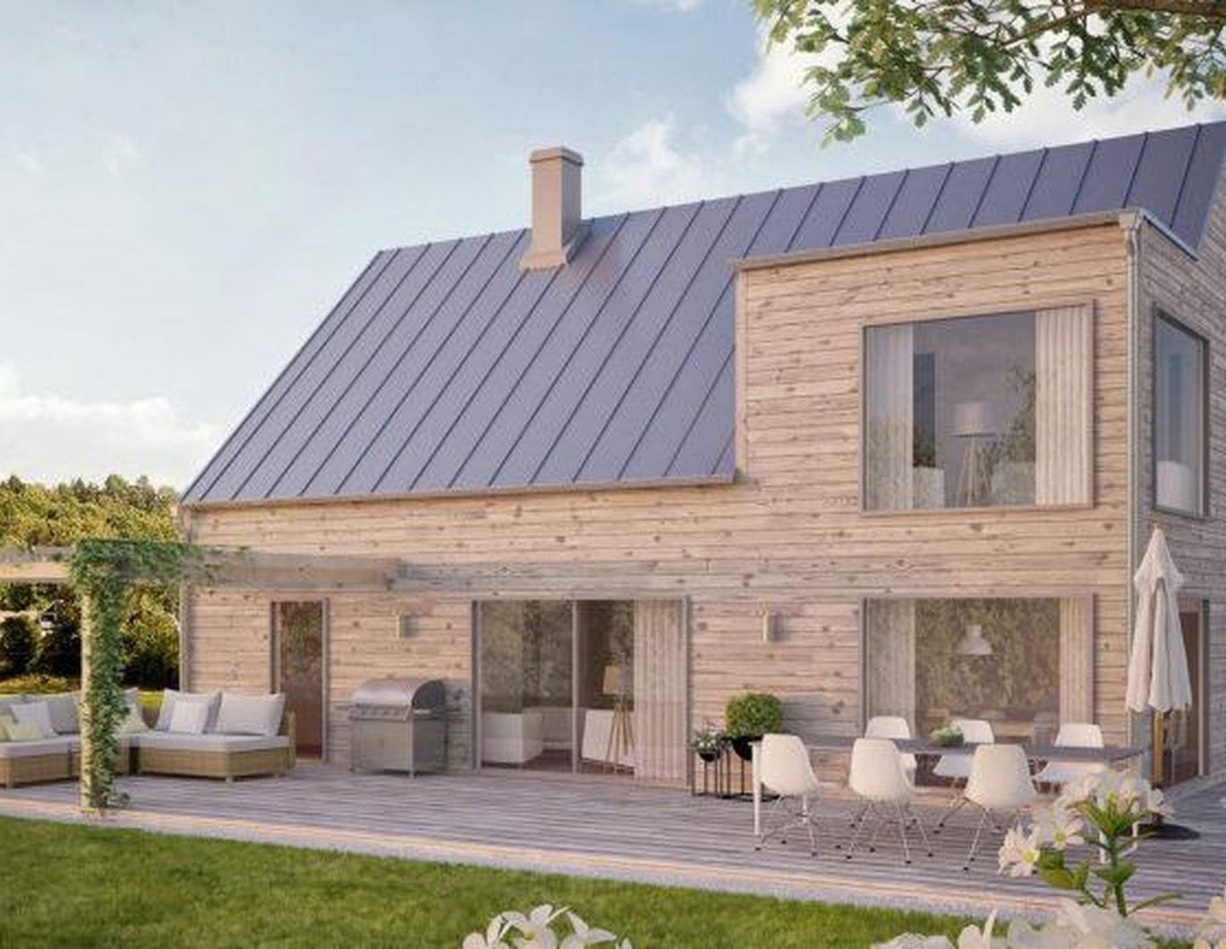 Schwedenhaus von Rörvikshus original aus Schweden hier mit Bauplatz nahe Klosterneuburg und Wien