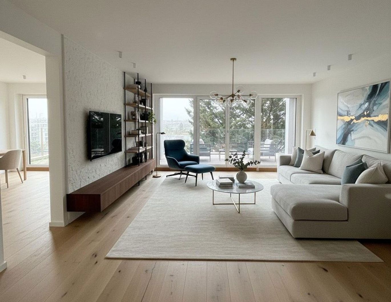 VORVERMIETUNG: Lichtdurchflutete 2‑Zimmerwohnung mit Terrasse und Blick auf die Donau in 1190 Wien!