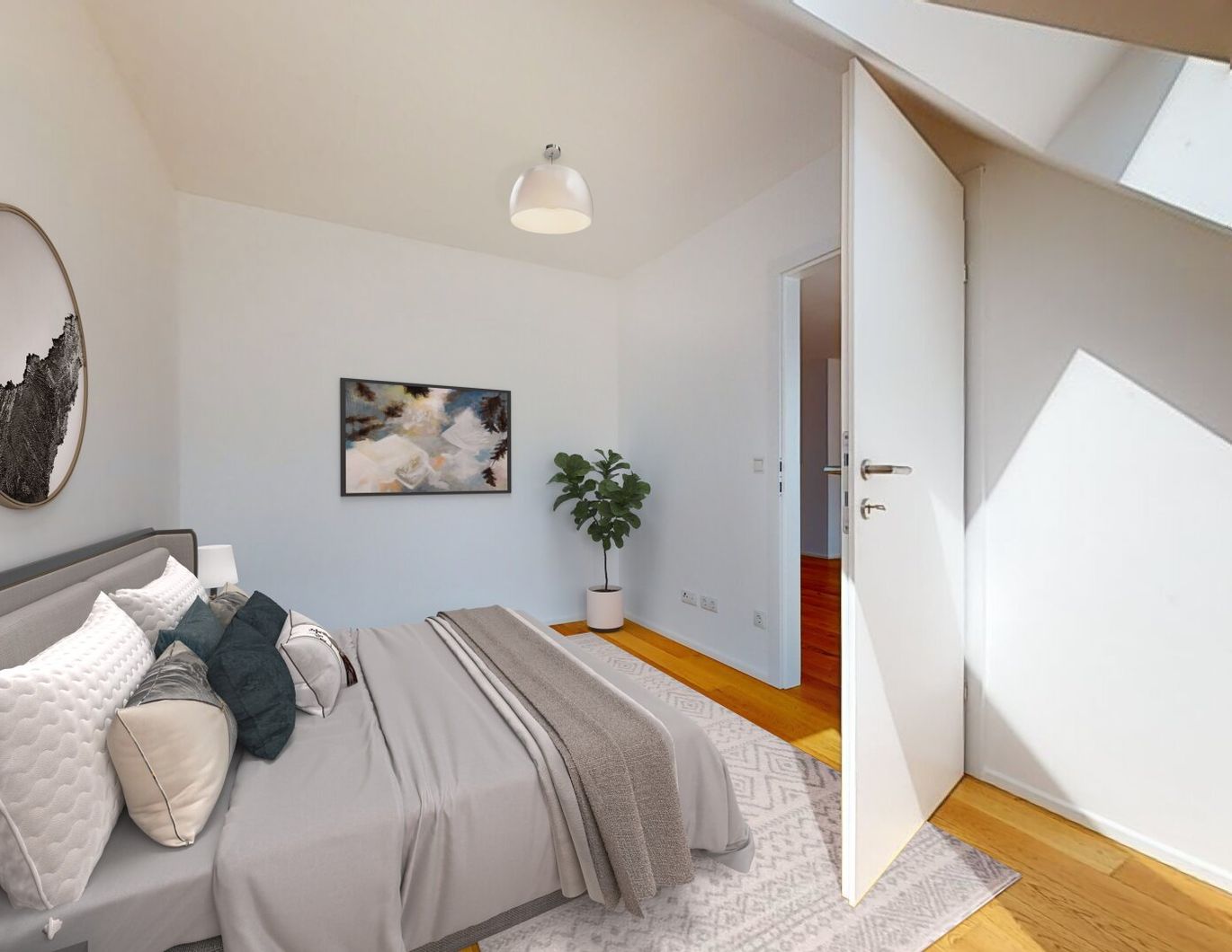 Modern top floor appartment with a terrace in a quiet location