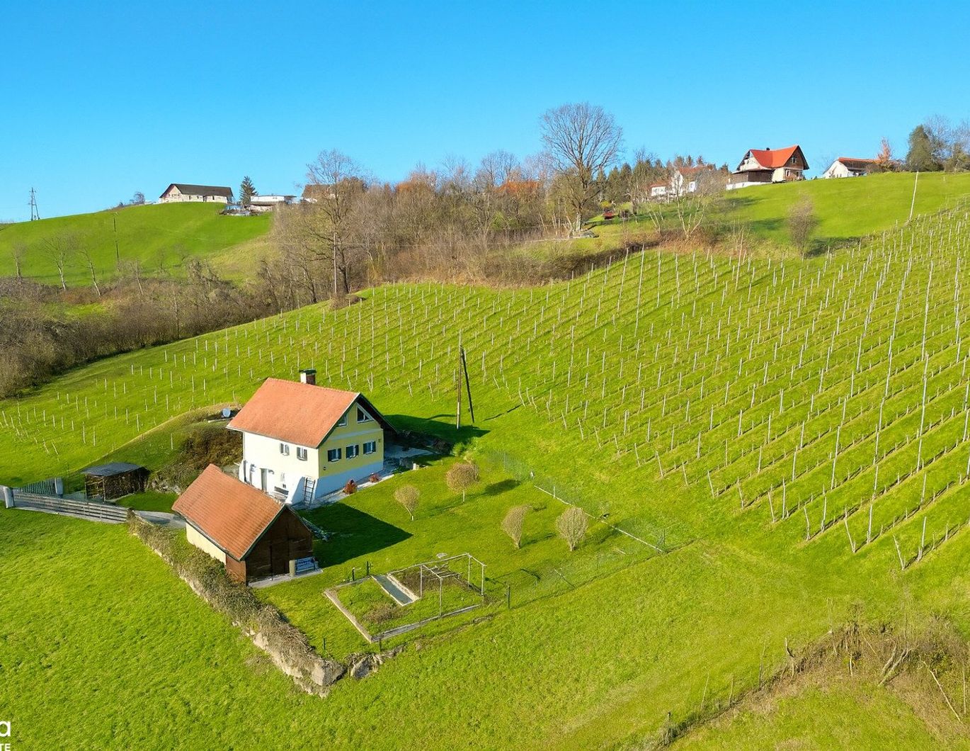 Malerisches Wohnhaus in absoluter Alleinlage - Ihr Rückzugsort inmitten der Südsteirischen Weinberge (Grubtal/Gamlitz)