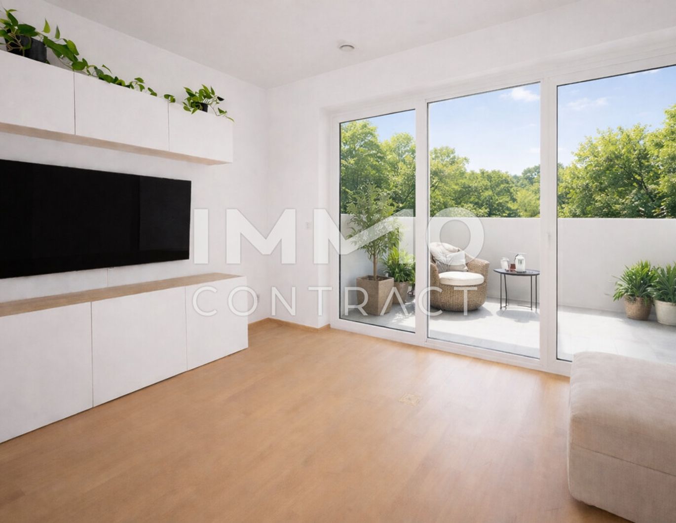 Warmmiete inkl. Tiefgaragenstellplatz! Balkonwohnung mit Parkblick