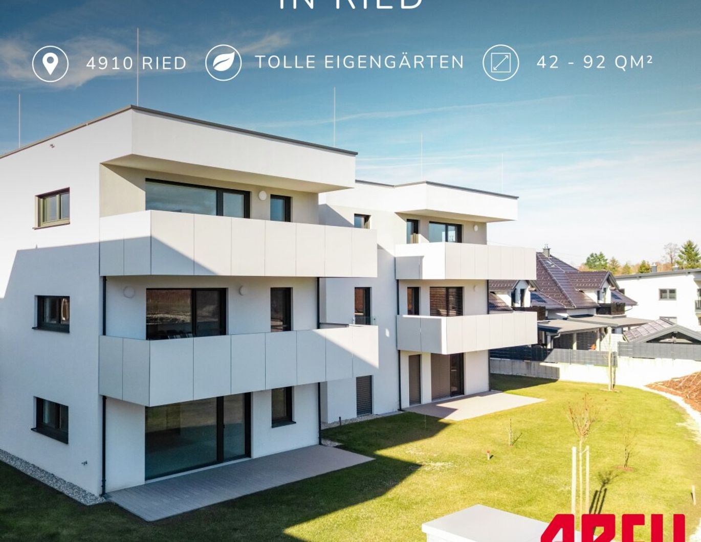 Geförderte Familienwohnung mit schönem Eigengarten - Top 1/1