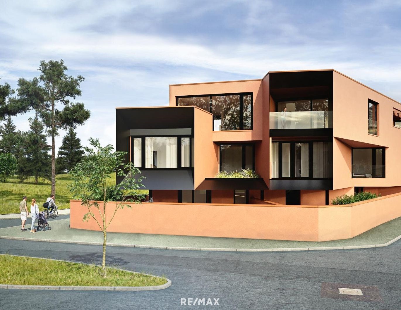 Erstbezug-Doppelhaushälften in Schwechat mit Luxus-Ausstattung und Panoramablick über den Felmeyergarten. Grünruhelage mit sehr guter Infrastruktur in Gehweite