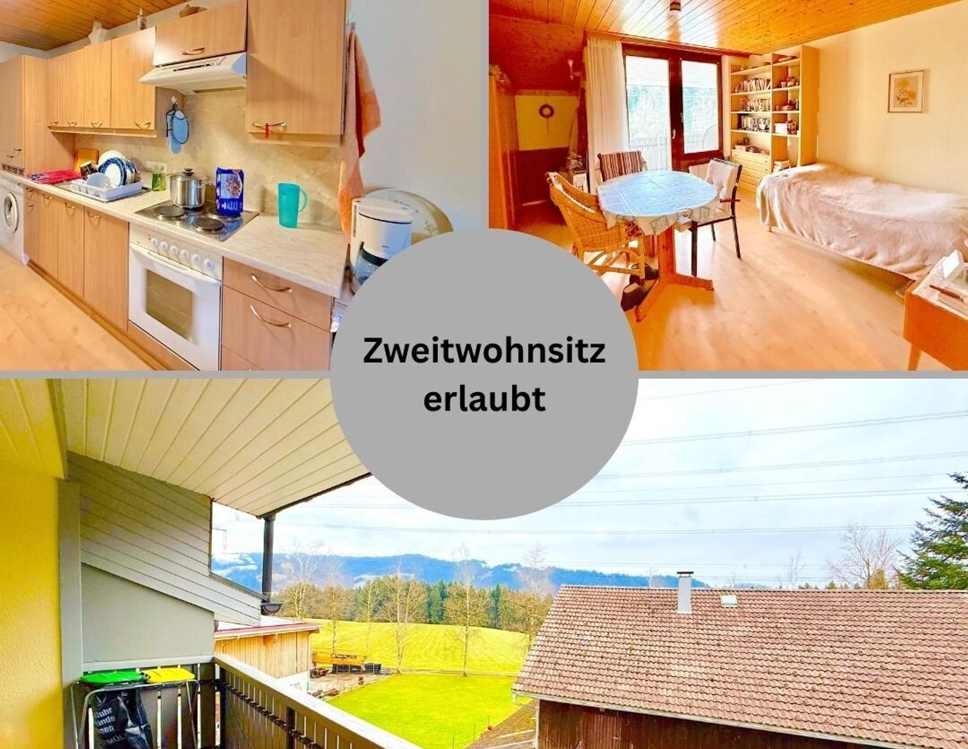 Bregenz: Langen bei Bregenz: charmante 1-Zimmer-Wohnung ca. 28 m2, Balkon ca. 4,60 m2 - TOP 6