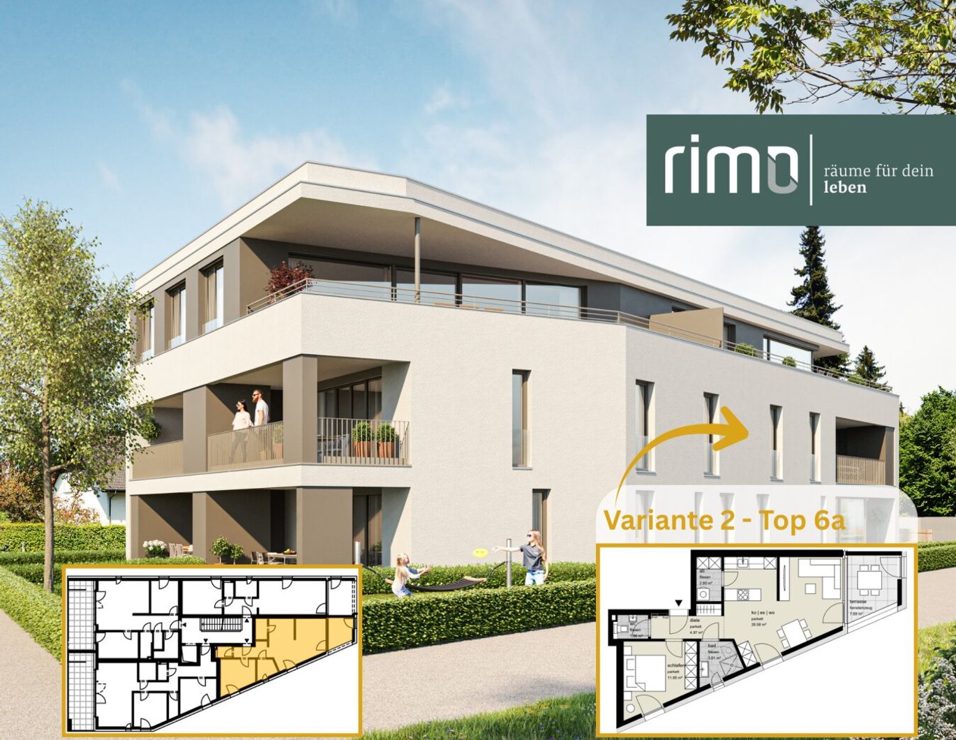 2-Zimmerwohnung mit Terrasse - Top 06a - V.2