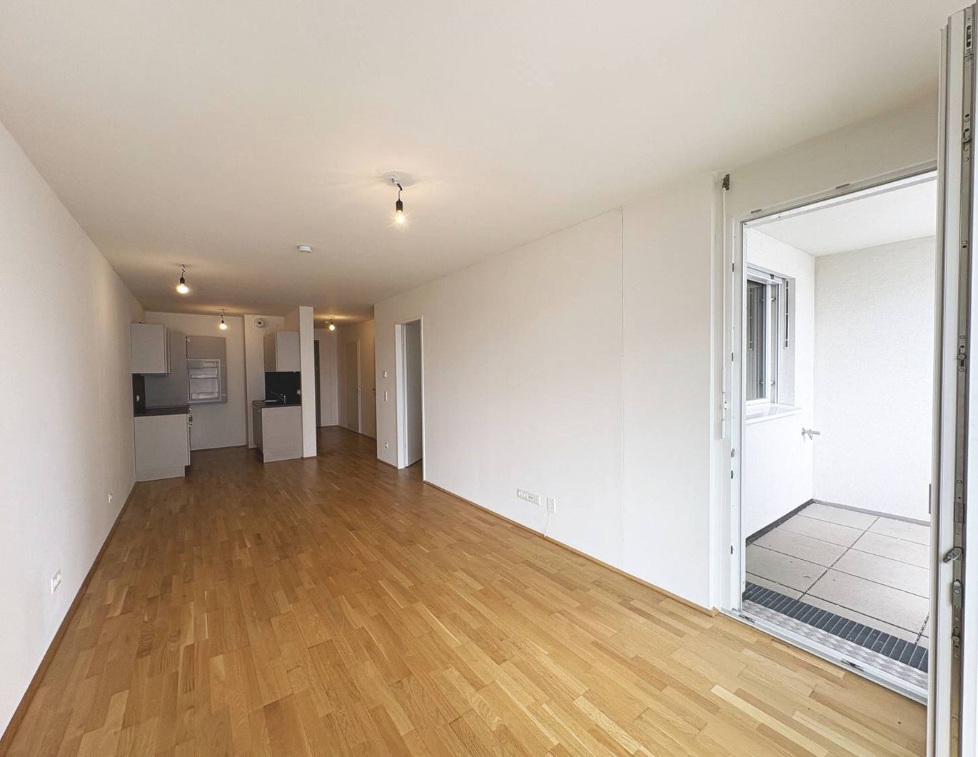 Q11 Leben in Simmering -  Lichtdurchflutete Loggiawohnung mit 2 Zimmern und Deckenkühlung!