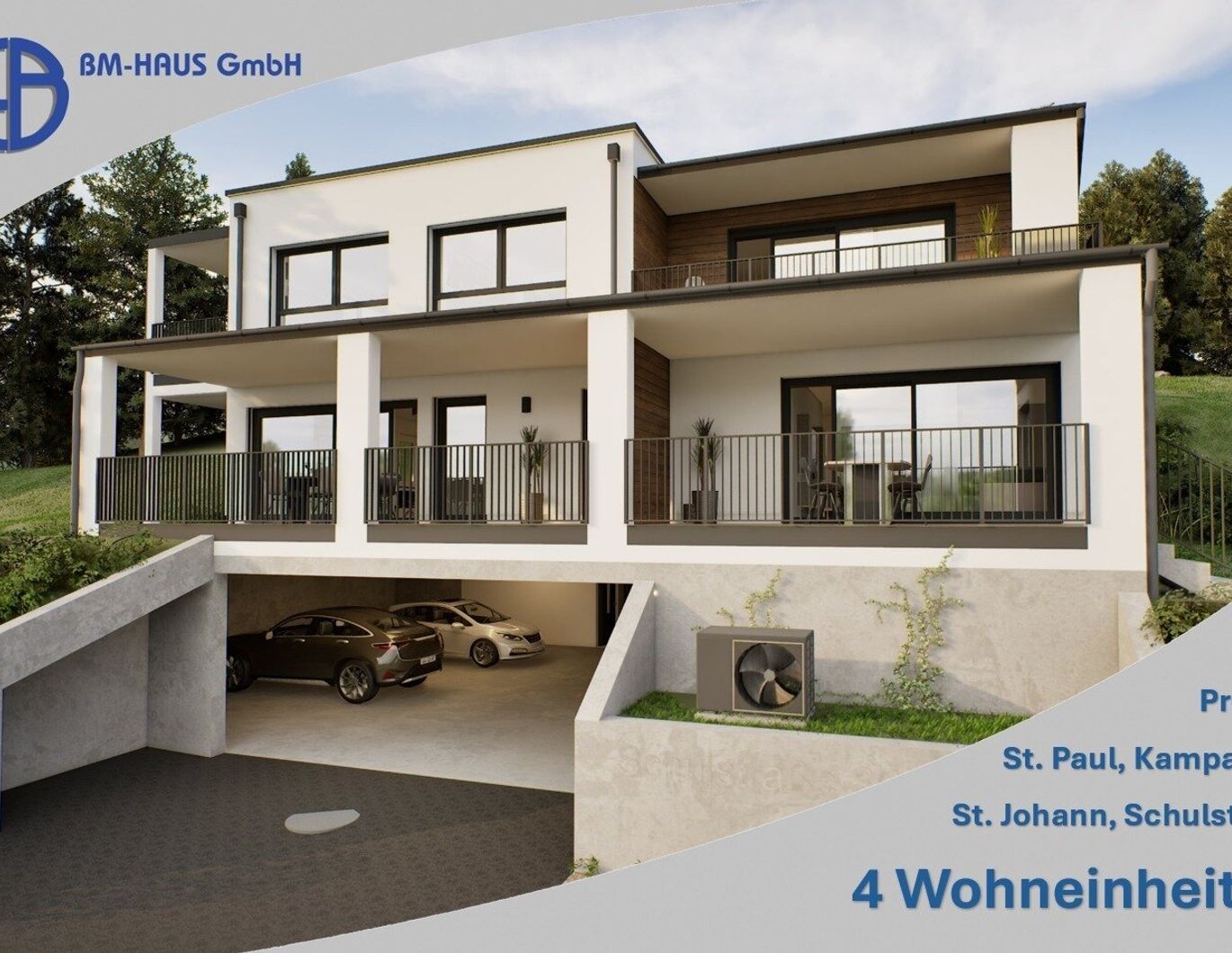 Nähe Bahnhof St. Paul i. L. - 4 Wohnungen in Kampach