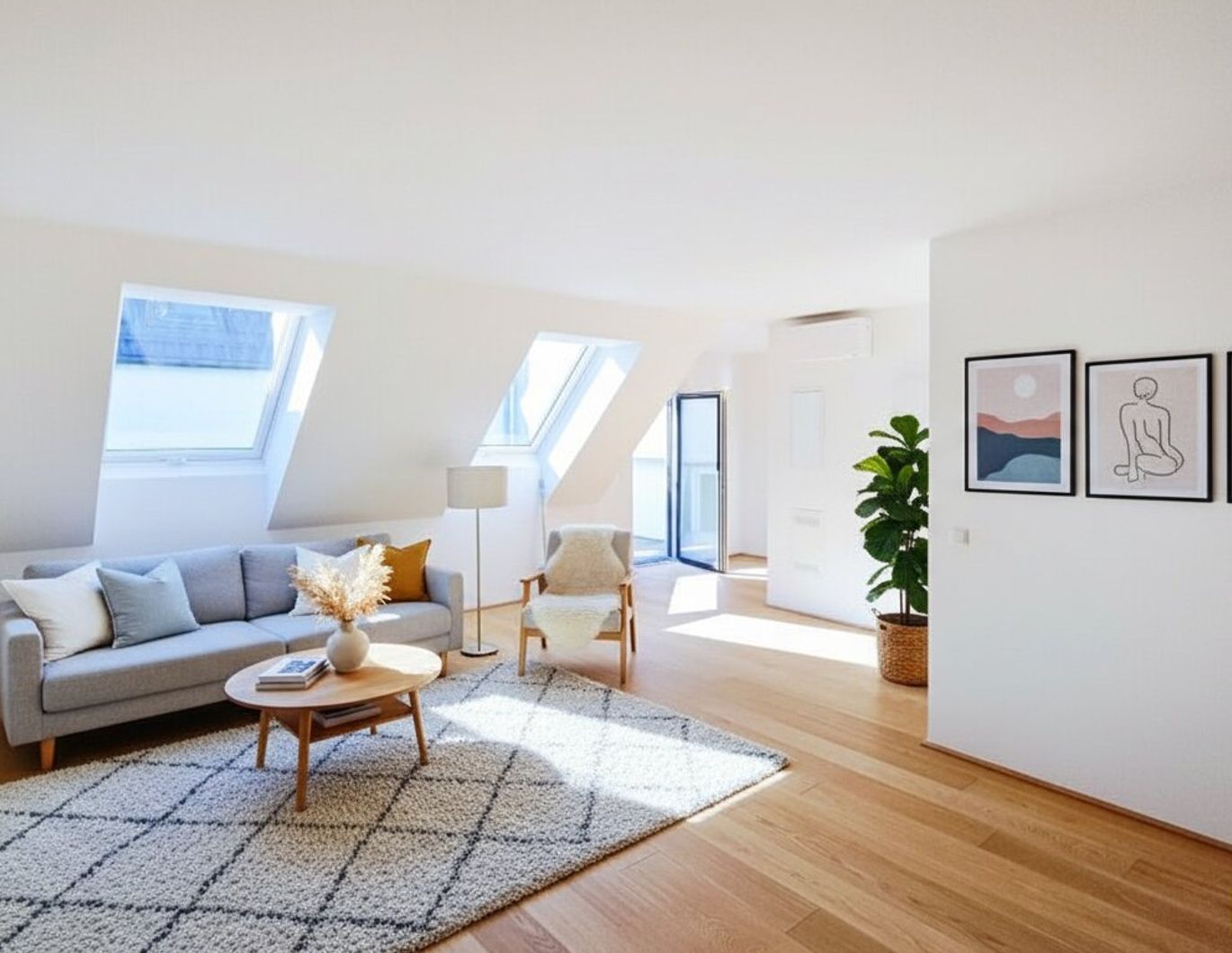 4-Zimmer-Dachgeschosswohnung in direkter U-Bahn-Nähe - 8 m² Freifläche