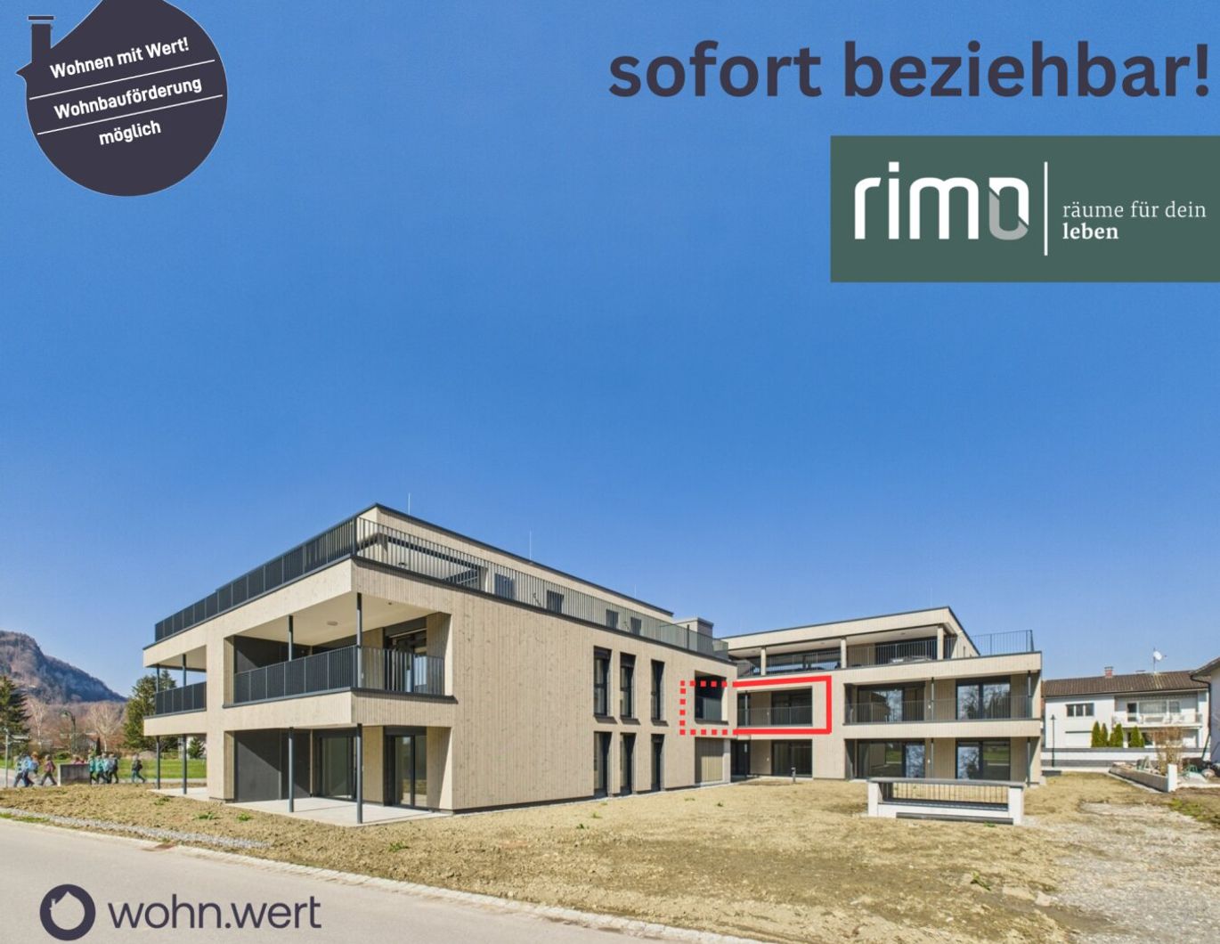 3-Zimmer-Terrassenwohnung in Götzis - Ruhelage / Top A7