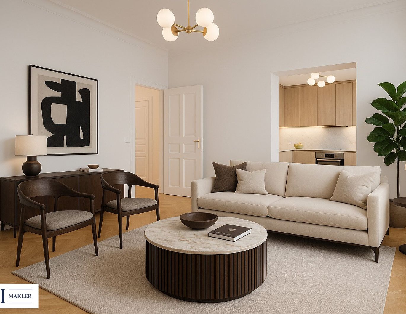 Top-sanierter Altbau-Erstbezug - Elegante 3-Zimmer-Wohnung mit moderner Ausstattung