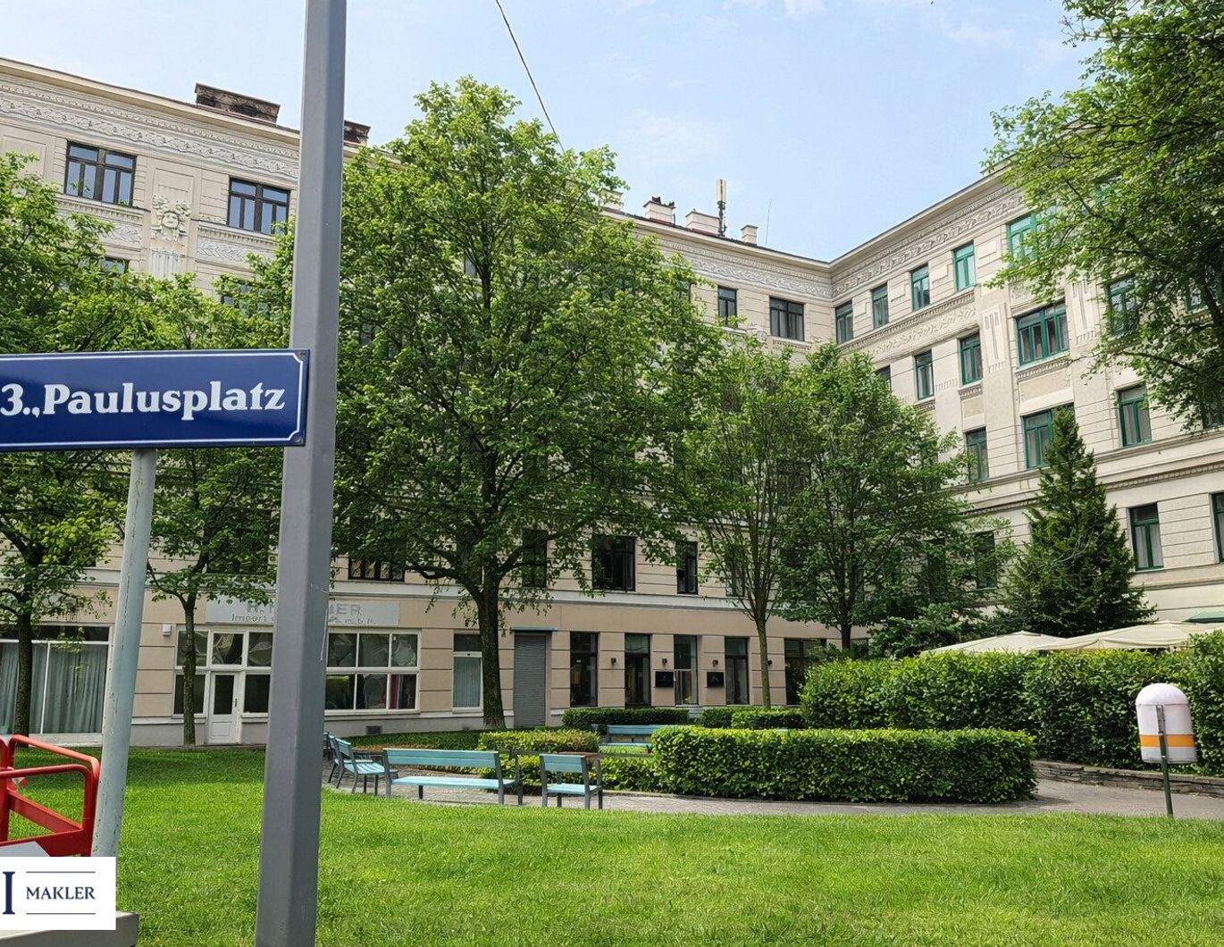 Charmante 1-Zimmer-Wohnung mit Grünblick im beliebten Teil des 3. Bezirks