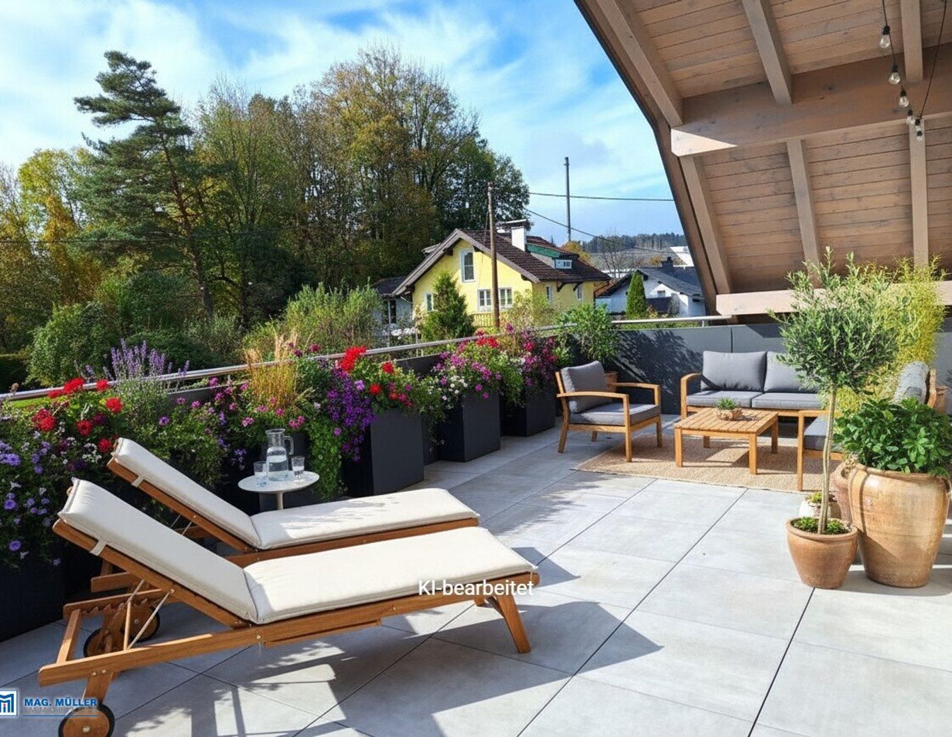 ON TOP - Extravagante 4-Zimmer-Wohnung mit XXL-Dachterrasse - Edelneubau Wals-Grünau