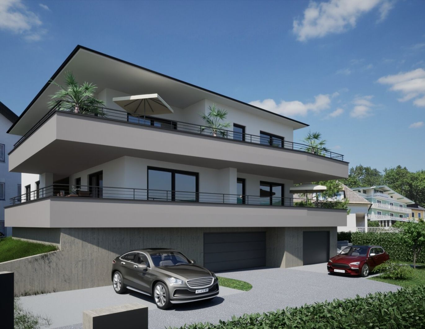 Modernes Traumapartment am Wörthersee: Erstbezug, Terrasse und Seeblick