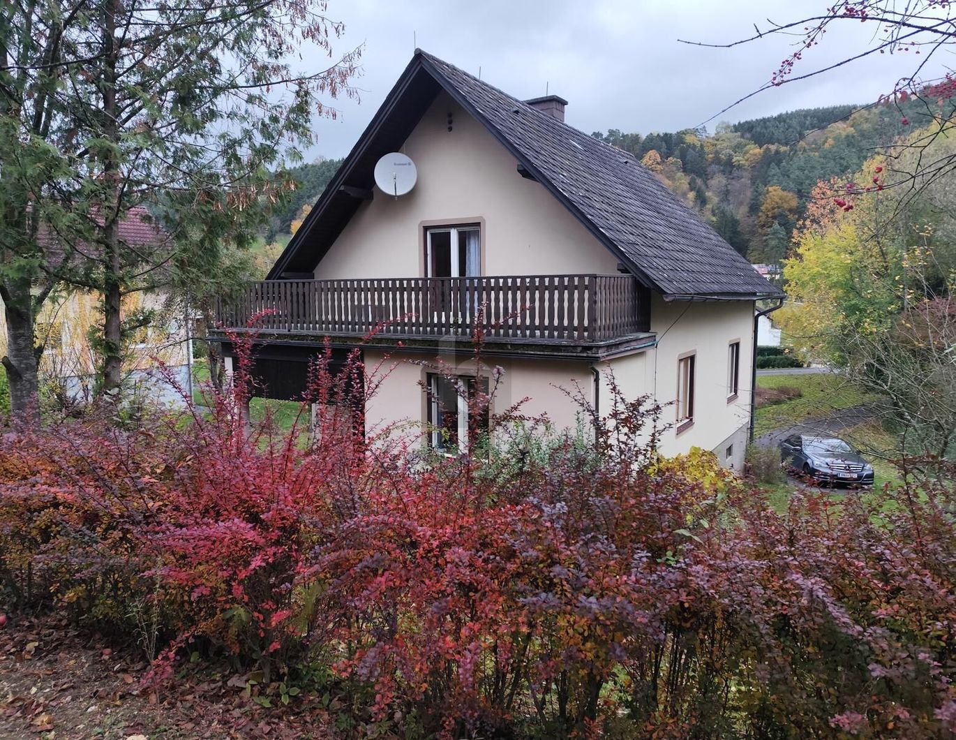 FAMILIENIDYLLE MIT GARTEN