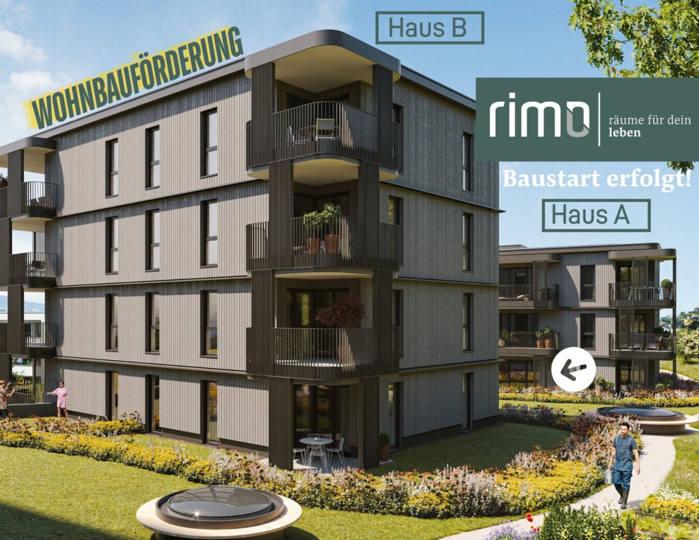 1-Zimmer-Gartenwohnung in Götzis - Top A2