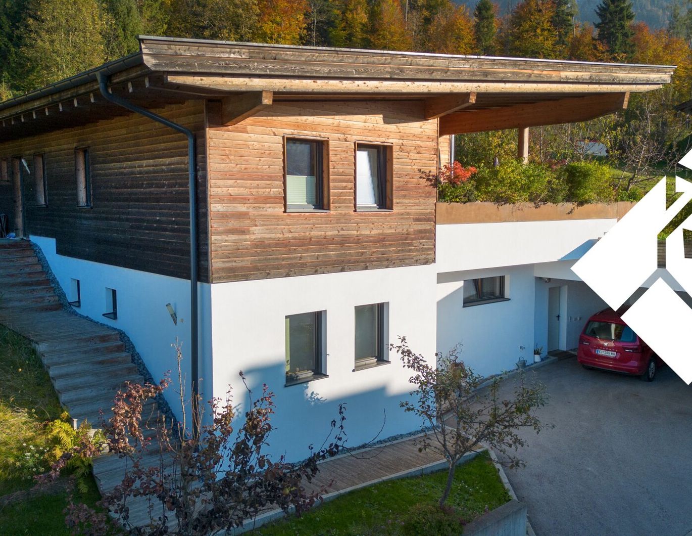 Exklusives Architektenhaus in der Schwoich zu kaufen - Naturverbundenes Wohnen in Tirol