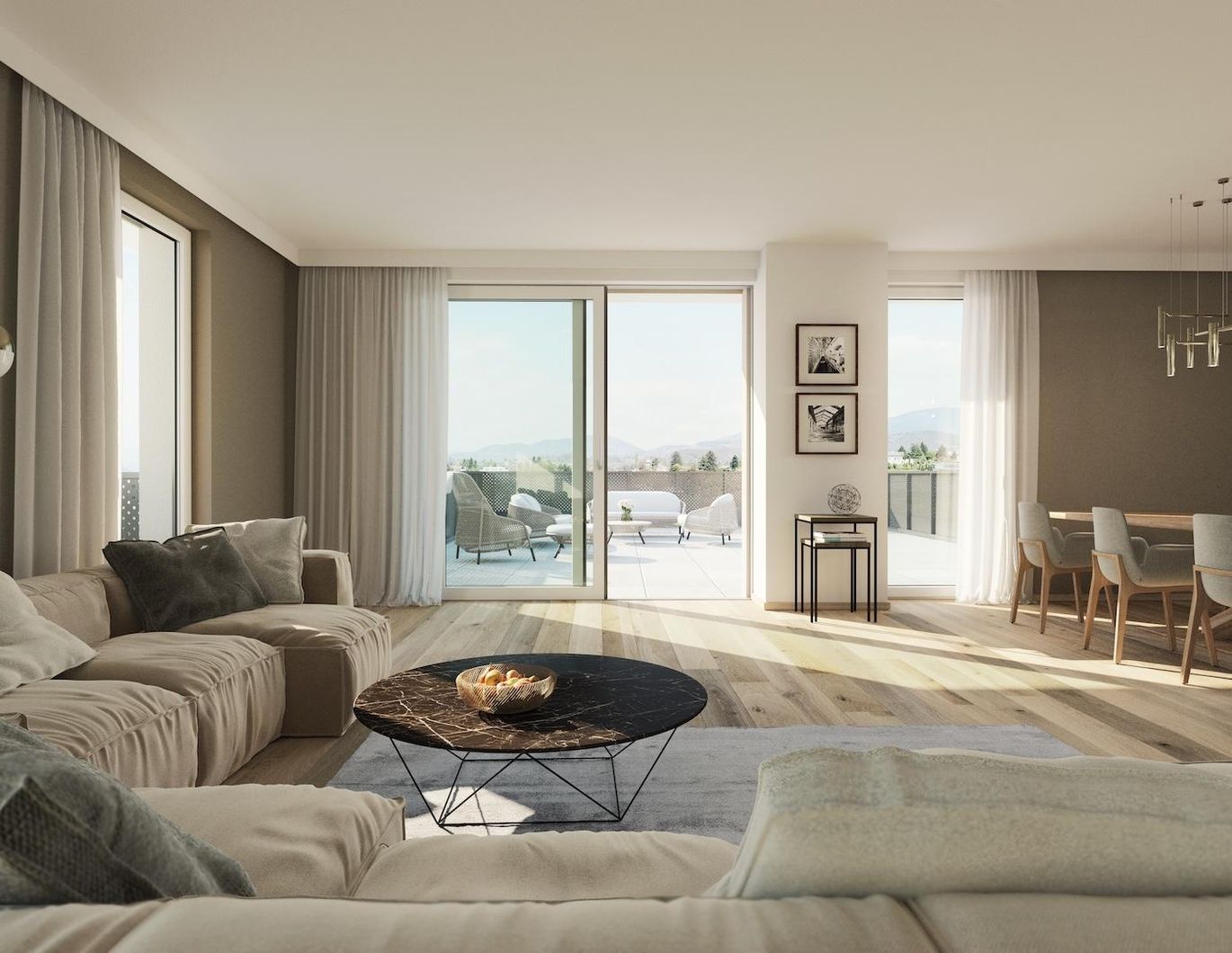 BAUSTARTAKTION: -8,5%! Stilvolles Wohnen in Toplage mit individuellem Panorama Pur!