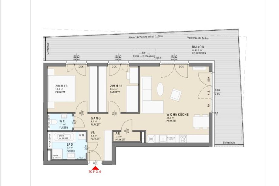 Moderne 3-Zimmer-Anlegerwohnung mit großzügigem Balkon in Seenähe