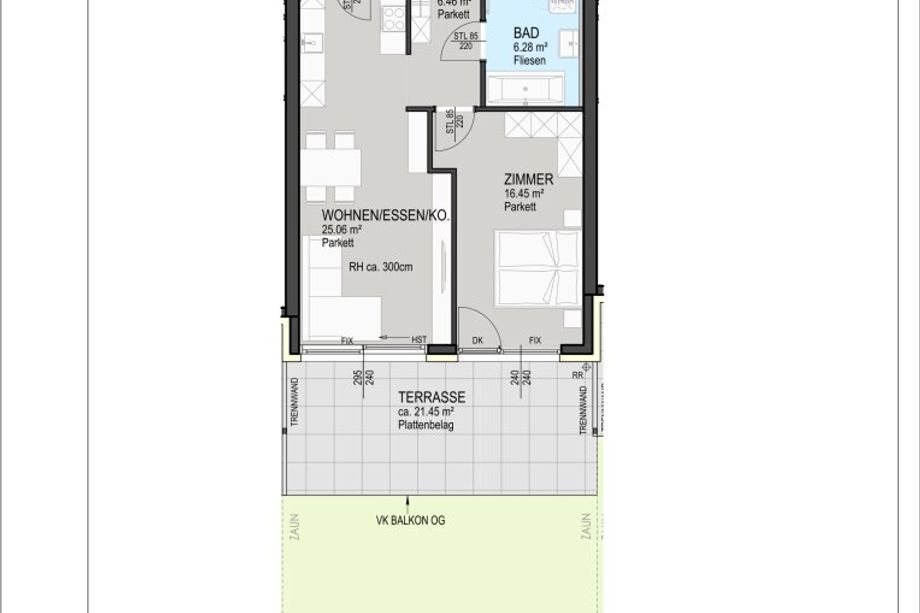 Wohnen über den Dächern Klagenfurts - Exklusive 2-Zimmer-Gartenwohnung im Wohnprojekt "The Hills" | Erstbezug am Kreuzbergl