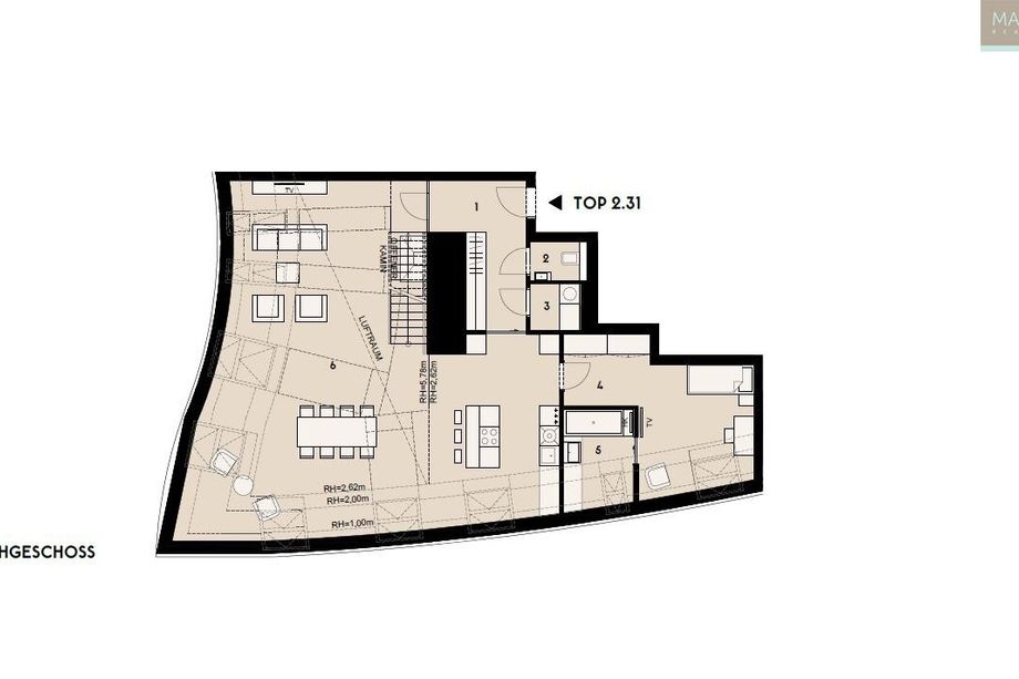 Traumhaftes Penthouse im Zentrum Wiens: Einzigartiger Rundumblick inklusive