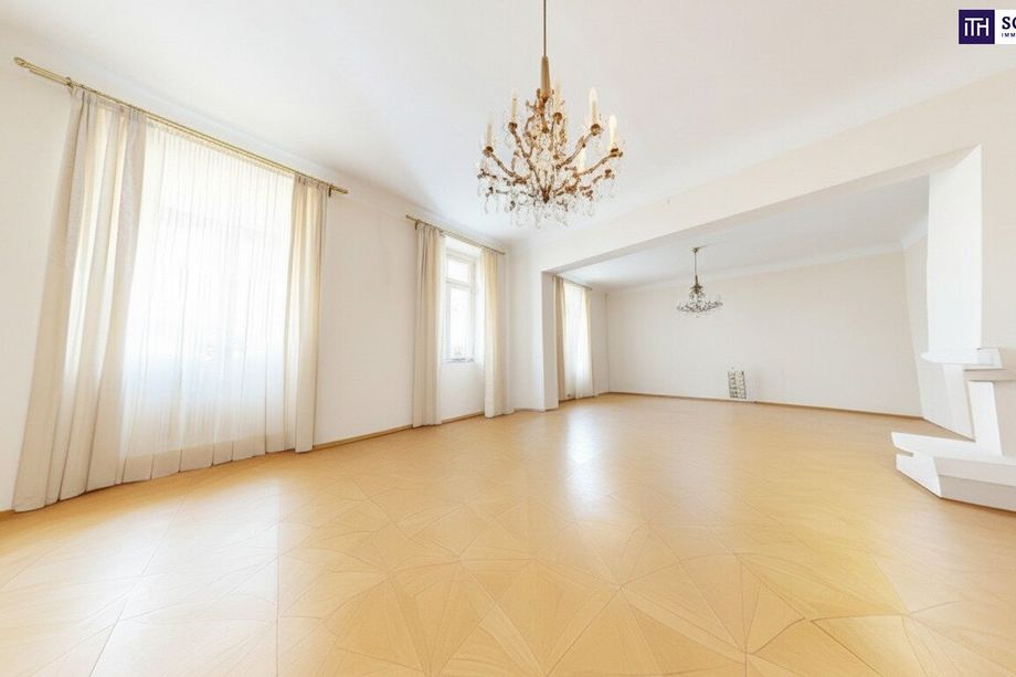 Graz City Center: Einmalige Kombination im Altbau - ca. 217 m² Wohnfläche, zwei unbefristet vermietete Einheiten im Zentrum von Graz