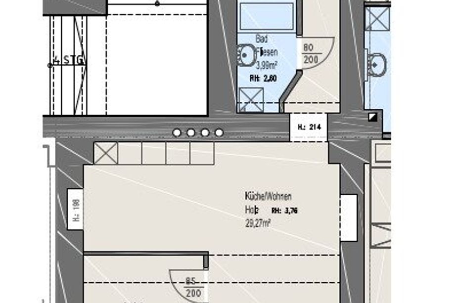 Graz-Zentrale Lage: 2 MONATE MIETFREI! Preiswerte 2-Zimmer-Wohnung mit Lift und optimaler Öffi-Anbindung!