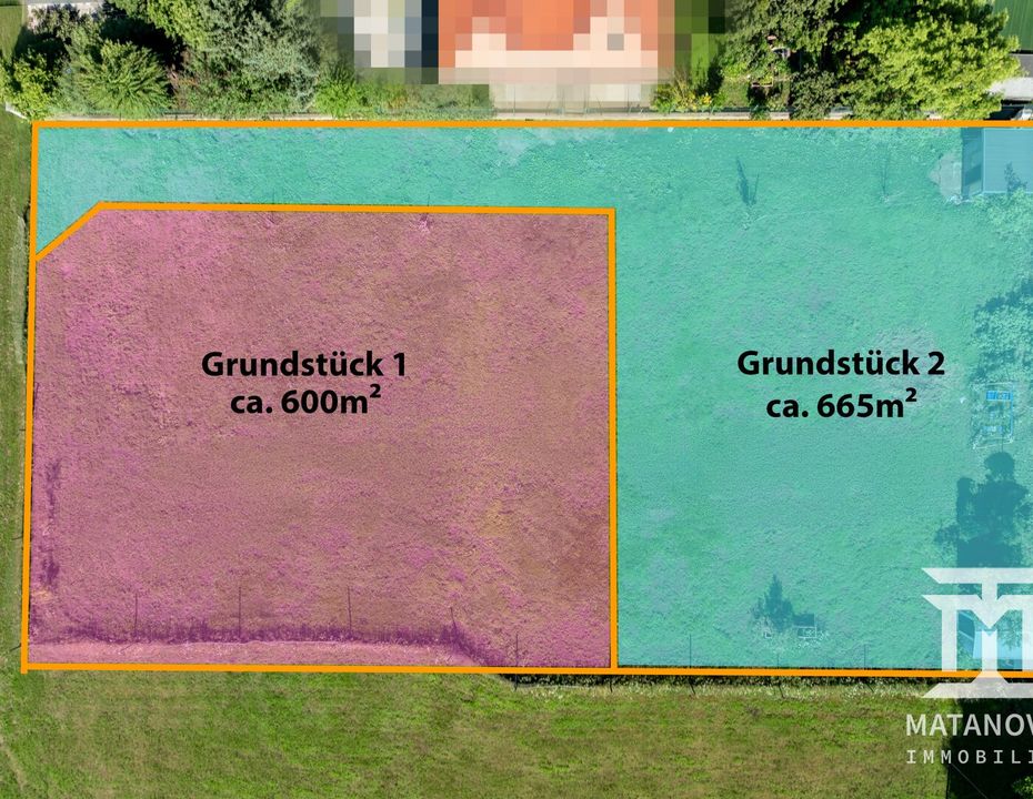 Baugrundstück in Klagenfurt-Hörtendorf - 1.265 m² oder teilbar in zwei Parzellen