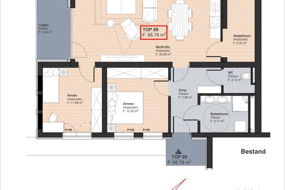 Wohngefühl wie im eigenen Haus - 3-Zimmer-Wohnung mit Privatsphäre und Terrasse