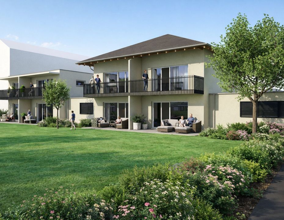 NEUBAU Kleinwohnanlage mit 2 Häusern und 8 Wohnungen in Waidmannsdorf - Schubertstraße / ERSTBEZUG