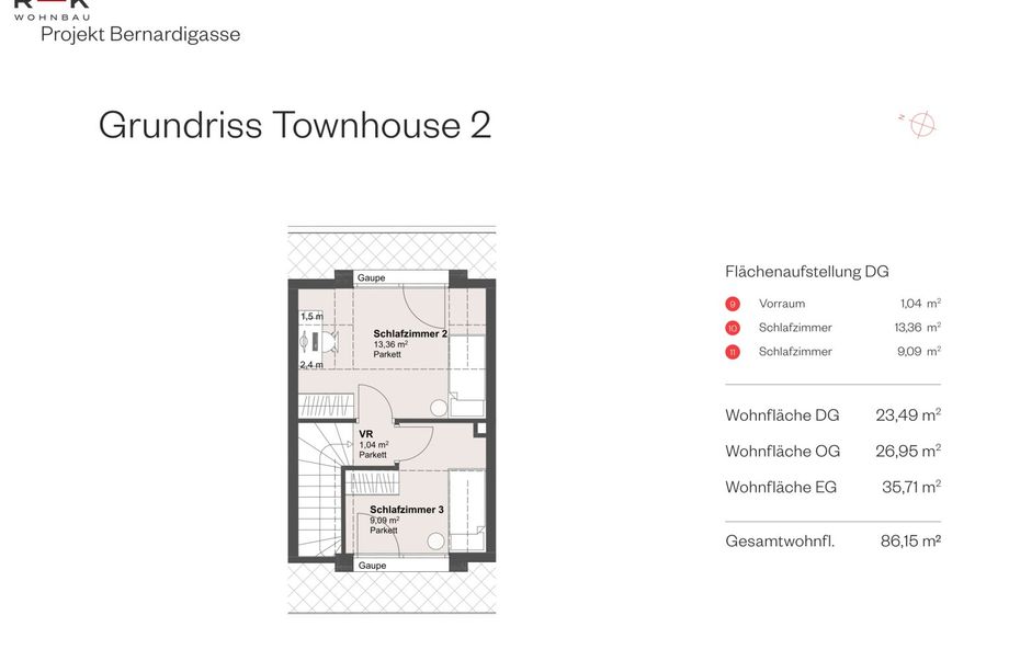 Townhouse mit Garten in Nonntal