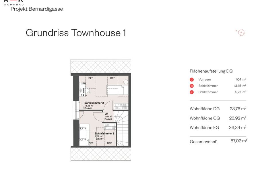 Townhouse mit 4 Zimmern in Nonntal