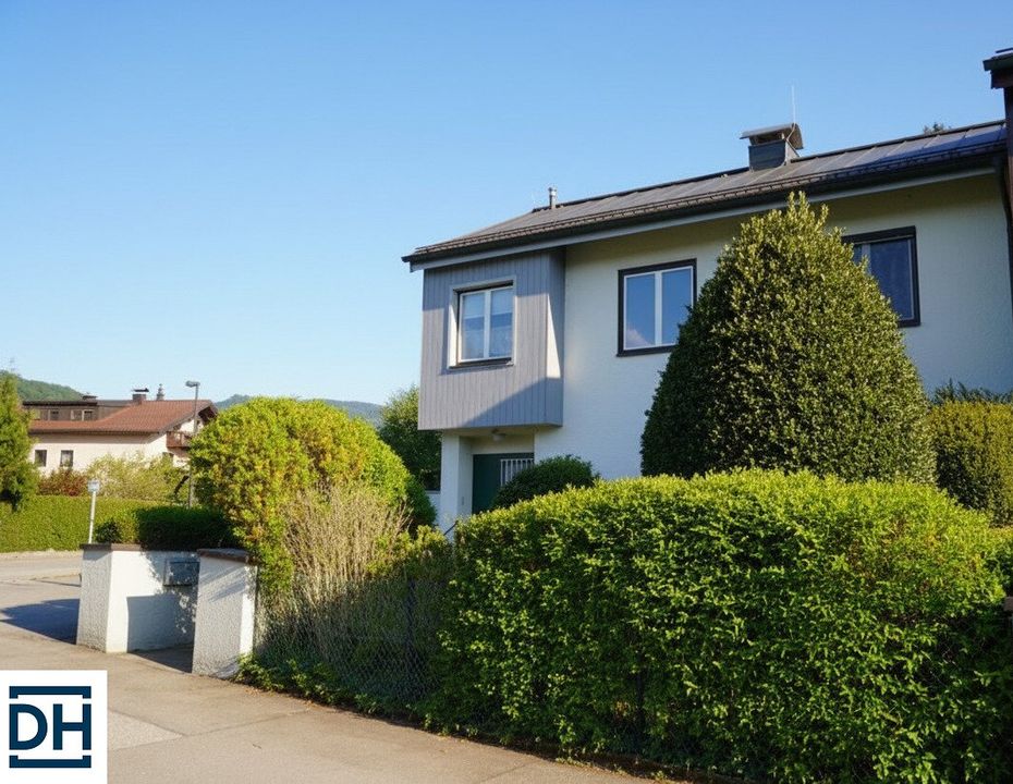 AIGEN NÄHE IGNAZ-RIEDER-KAI: Reiheneckhaus mit Terrasse, Garten und Garage