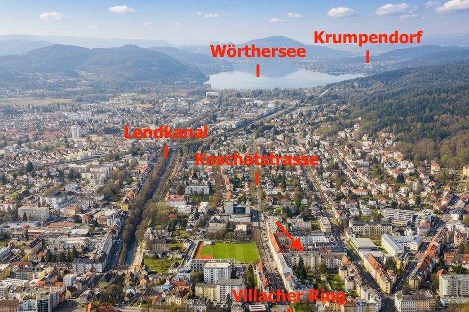 Familienfreundliche 4-Zimmer-Stadtwohnung in Klagenfurt - ca. 106 m², Lift, Balkon & Keller