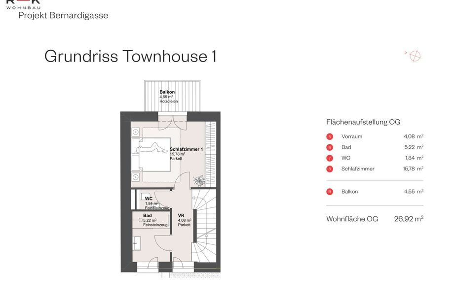 Townhouse mit 4 Zimmern in Nonntal