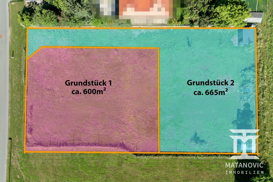 Baugrundstück in Klagenfurt-Hörtendorf - ca. 665 m² Teil 2