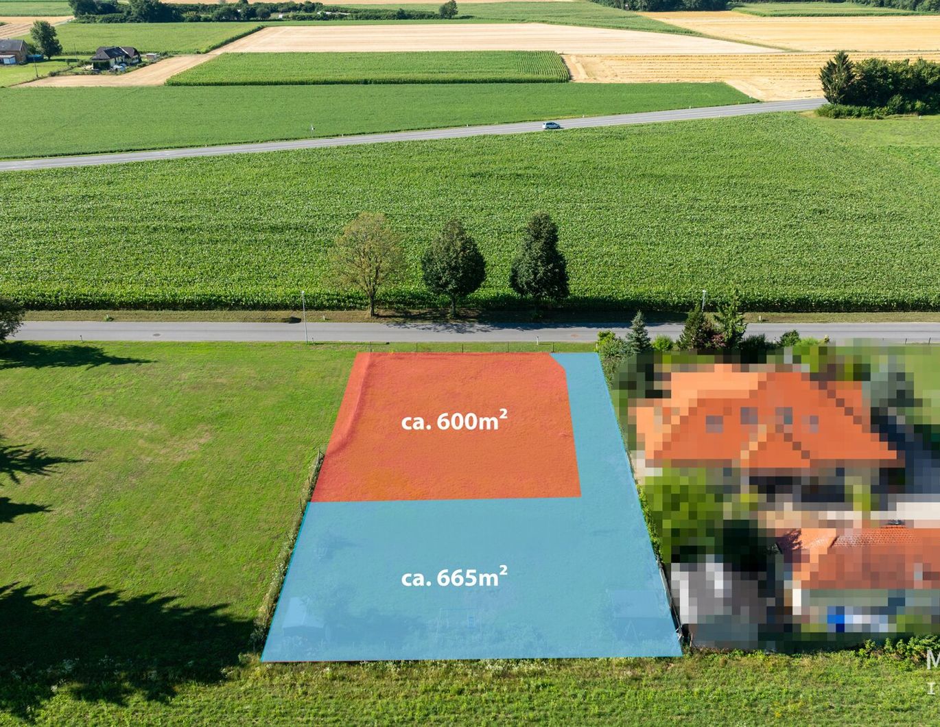 Baugrundstück in Klagenfurt-Hörtendorf - 1.265 m² oder teilbar in zwei Parzellen