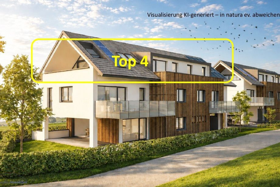KAUF SALZBURG-STADT: NEUBAU Anfang Moosstraße - HASLBERGERWEG 31: 120 m² 4-Zimmer-Penthouse-Wohnung - mit 3 Terrassen (Süd-/West-/Ost-Terrasse) - Top W 4 - DG