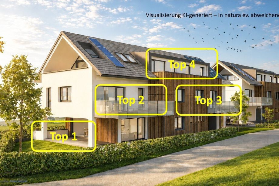 KAUF SALZBURG-STADT: NEUBAU Anfang Moosstraße - HASLBERGERWEG 31: 120 m² 4-Zimmer-Penthouse-Wohnung - mit 3 Terrassen (Süd-/West-/Ost-Terrasse) - Top W 4 - DG