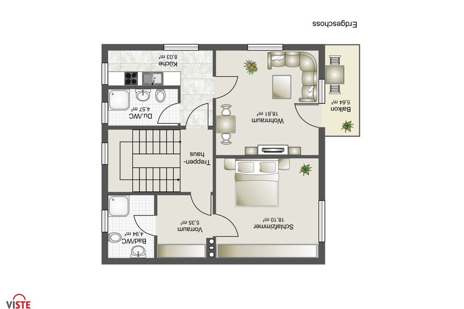 Kompaktes Wohnhaus mit 6 Kleinwohnungen - Anlageobjekt/Mitarbeiterwohnhaus in zentraler Stadtlage