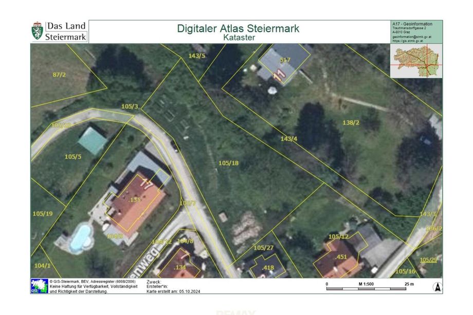 STIFTINGTAL: RUHIGES, SONNIGES GRUNDSTÜCK NÄHE LKH