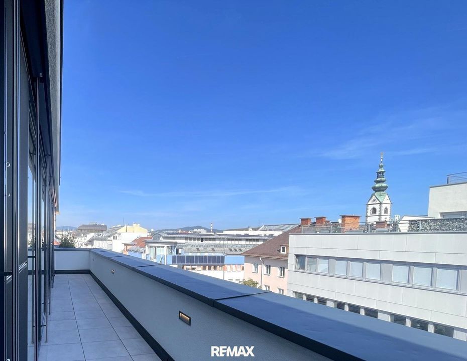Erstbezug: Exklusives, modernes Penthouse mit ca. 90 m² Terrasse in der Klagenfurter Innenstadt