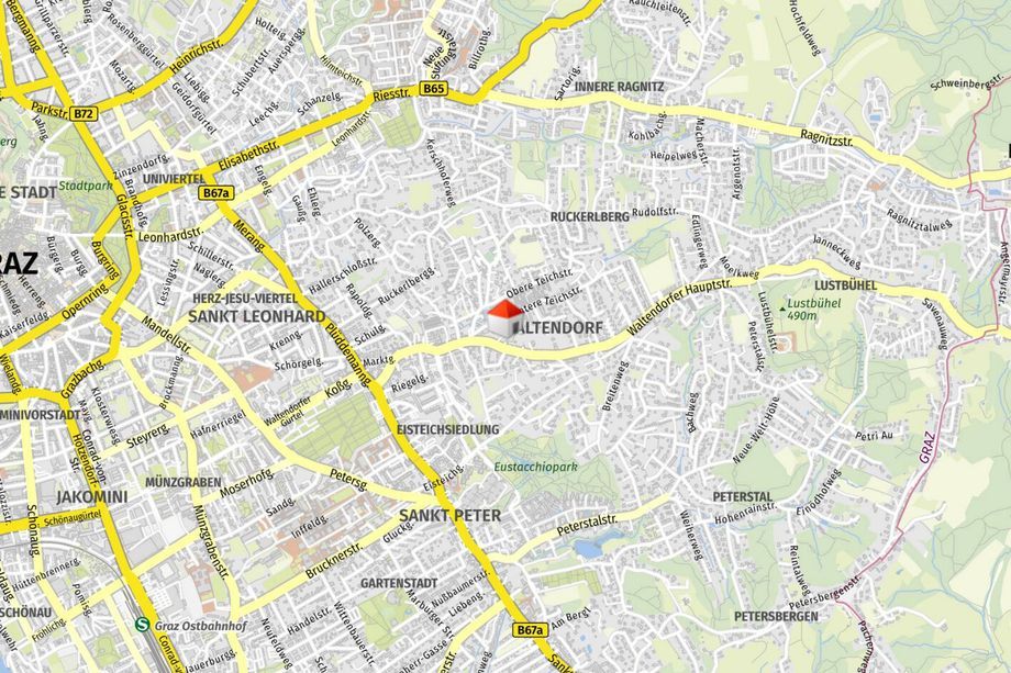 Großzügige 4-Zimmer-Wohnung ca. 96 m² Wohnfläche - mit riesigem, sonnigem Balkon - Graz - Waltendorf