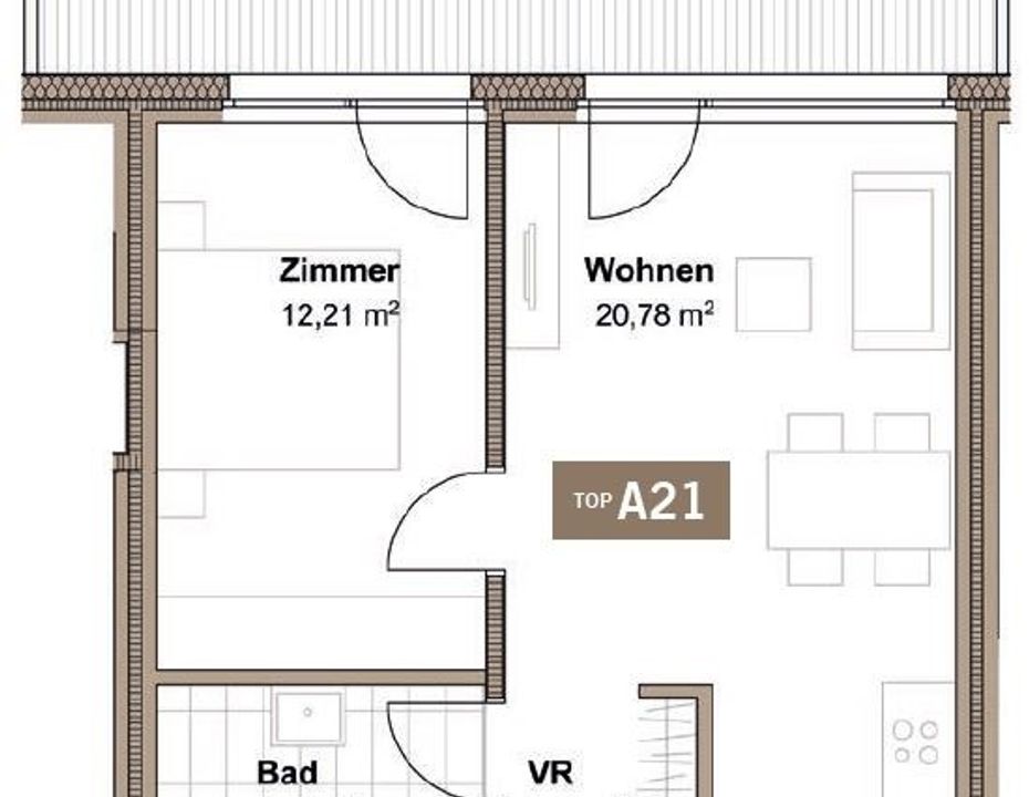 Außergewöhnlich wohnen in moderner Architektur | 2-Zimmer-Wohnung mit Flair