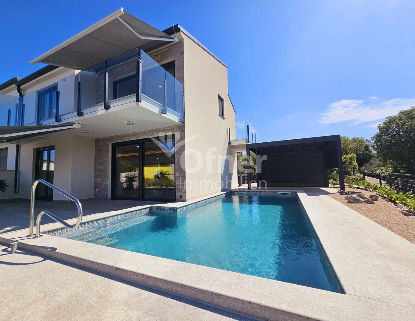 Malinska - neues Haus mit Pool und Meerblick!